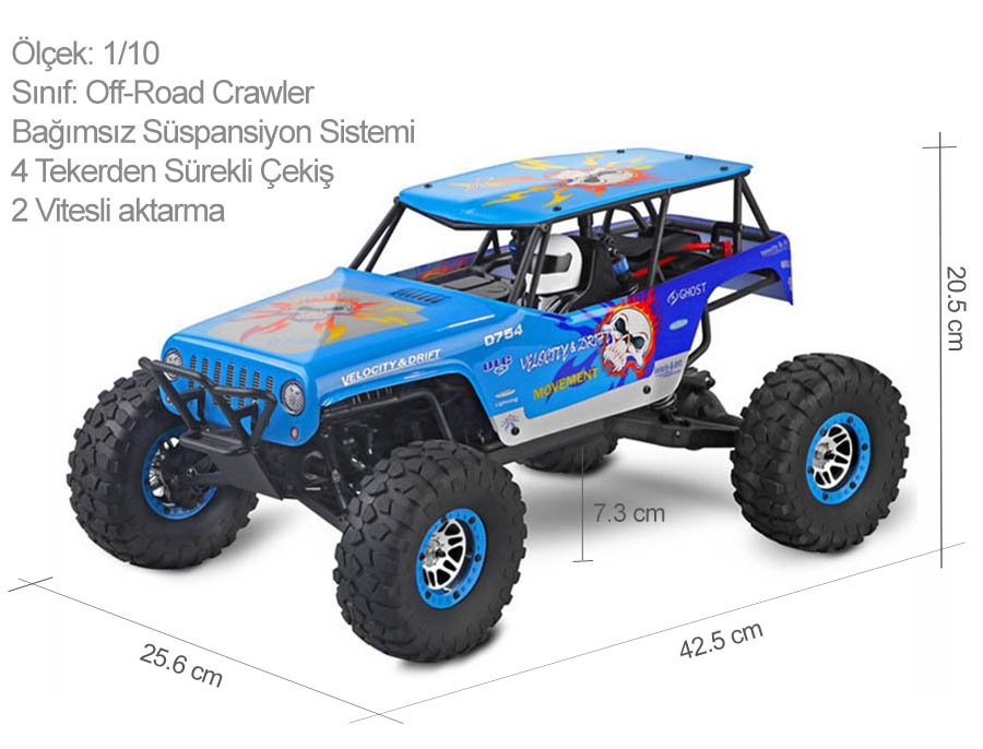 WLtoys Rock Crawler 1/10 4WD RTR EP Uzaktan Kumandalı Araba Fiyat Ve ...